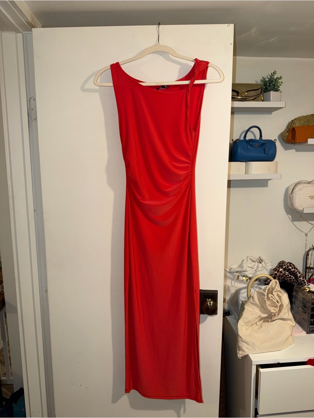 Fashion Nova Red Sleeveless Maxi Dress